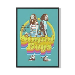 Creango - Cuadro Poster Enmarcado Stranger Thing Diseño 3 Decorativo