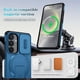 thumbnail image 3 of Funda para Samsung Galaxy S24 5G / S25 5G 6.2" con Soporte Plegable Invisible, Carga Inalámbrica Magnética MagSafe, Carcasa Deslizante para Cámara, Funda Protectora Resistente a Golpes y Caídas, Azul, 3 of 10
