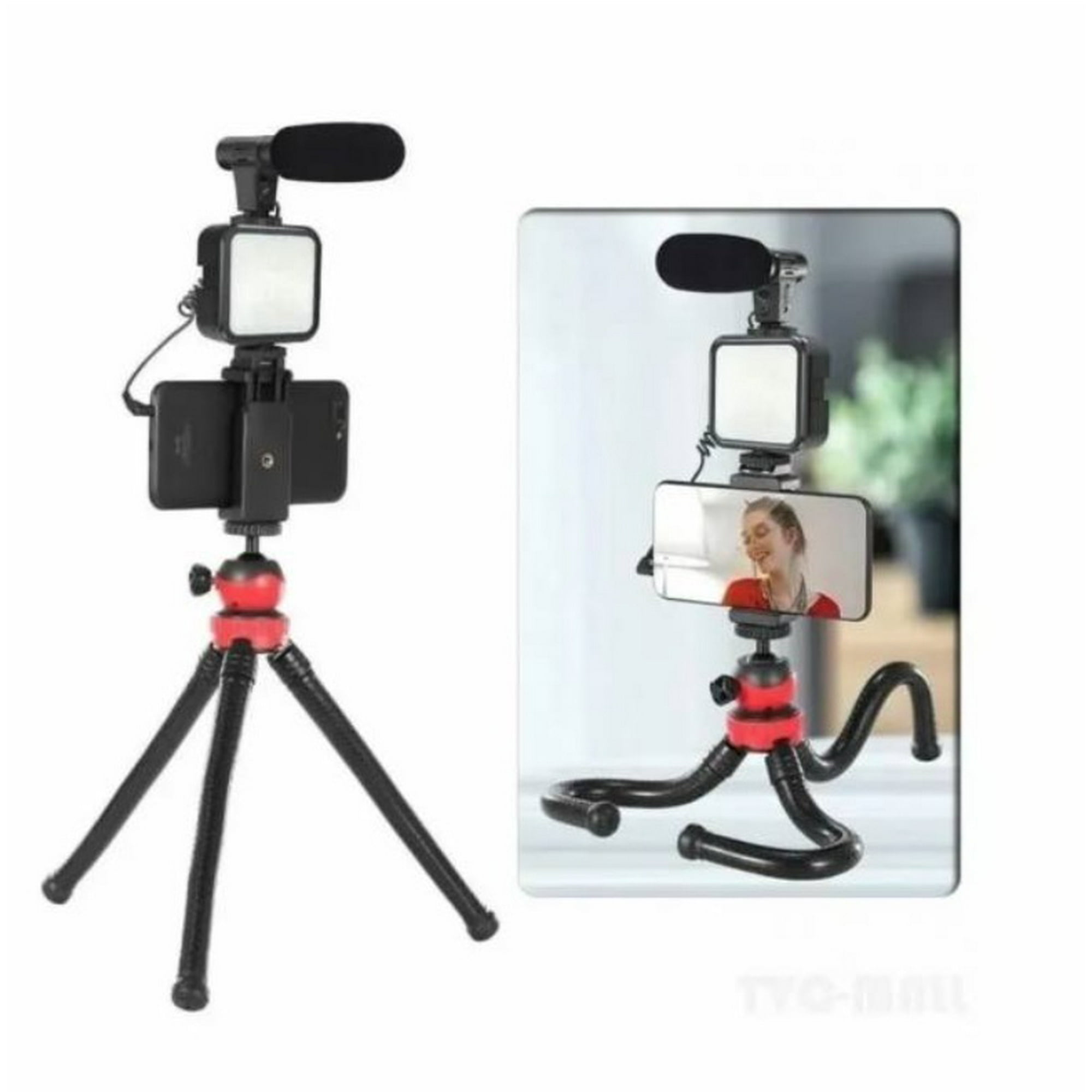 Tomasstore - Kit De Video Vlogging Youtube Soporte Trípode Microfono