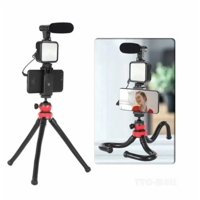 Tomasstore - Kit De Video Vlogging Youtube Soporte Trípode Microfono