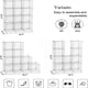 thumbnail image 5 of Organizador de almacenamiento C&AHOME Wire Cube 12 cubos de metal blanco, 5 of 7