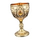 thumbnail image 3 of Copa de agua en relieve para beber, de metal decorativa retro con diamantes de imitación para amantes de los bares, recuerdo de fiesta Oro, 3 of 5