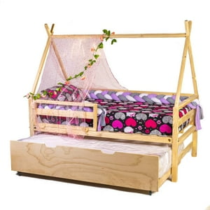 Mpa Decohogar - Cama Infantil De Madera, Base Cama Nido Tipi Bh - 1,5 Plaza