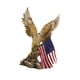 thumbnail image 1 of Estatua De águila Agarrada A La Bandera Americana, Figura De águila Para Decoración Del Hogar, 1 of 3