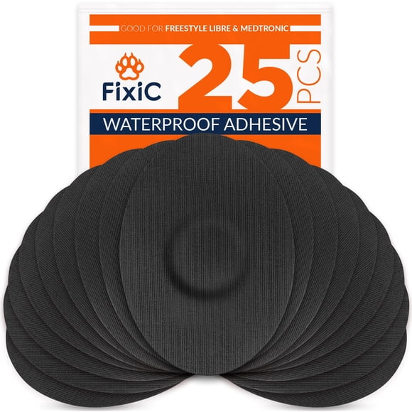 Parches adhesivos FixiC Freestyle para Libre 1, 2, 3 y Plus, 25 unidades