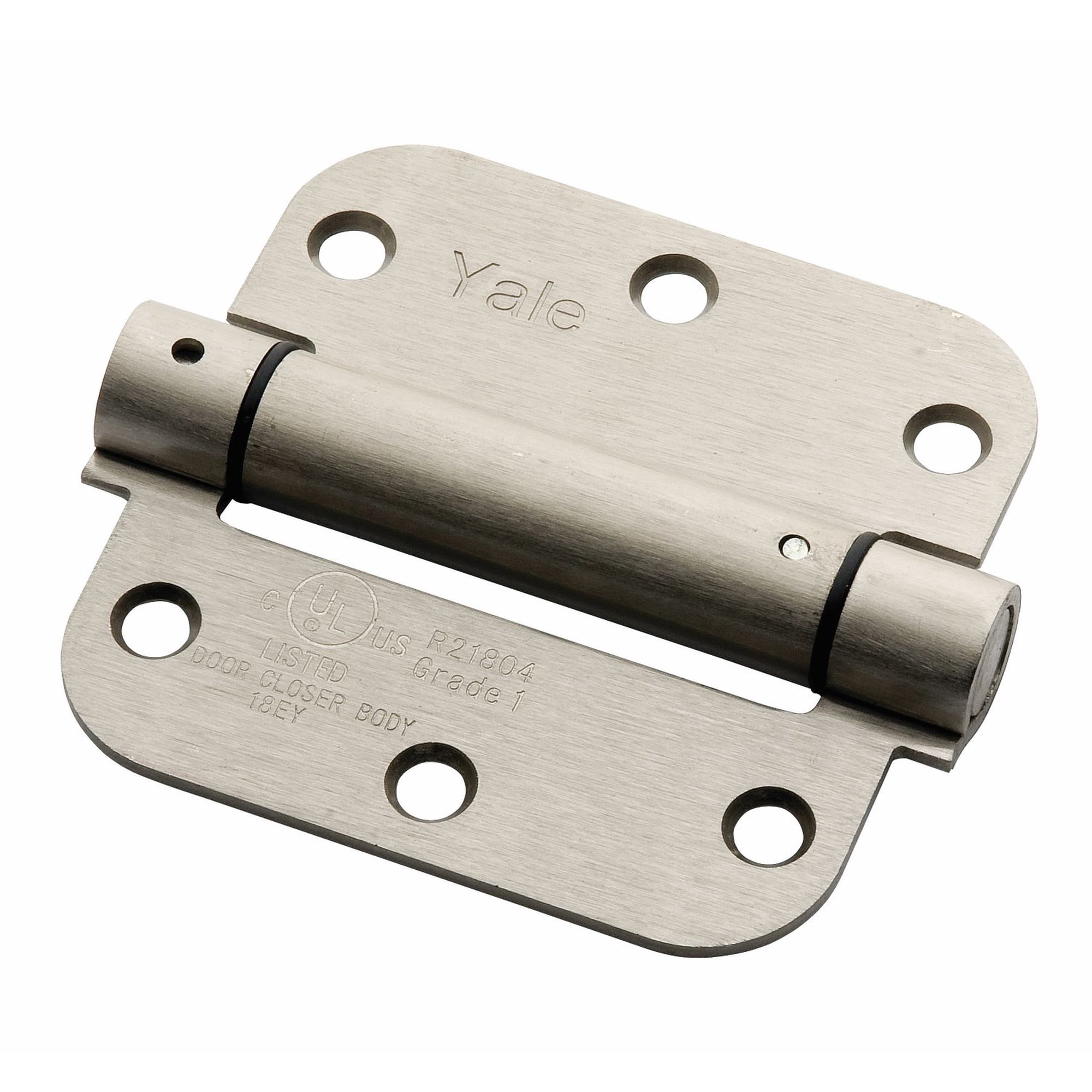 Bisagra Con Resorte Yale 3.5mm X 3.5mm Níquel Satín