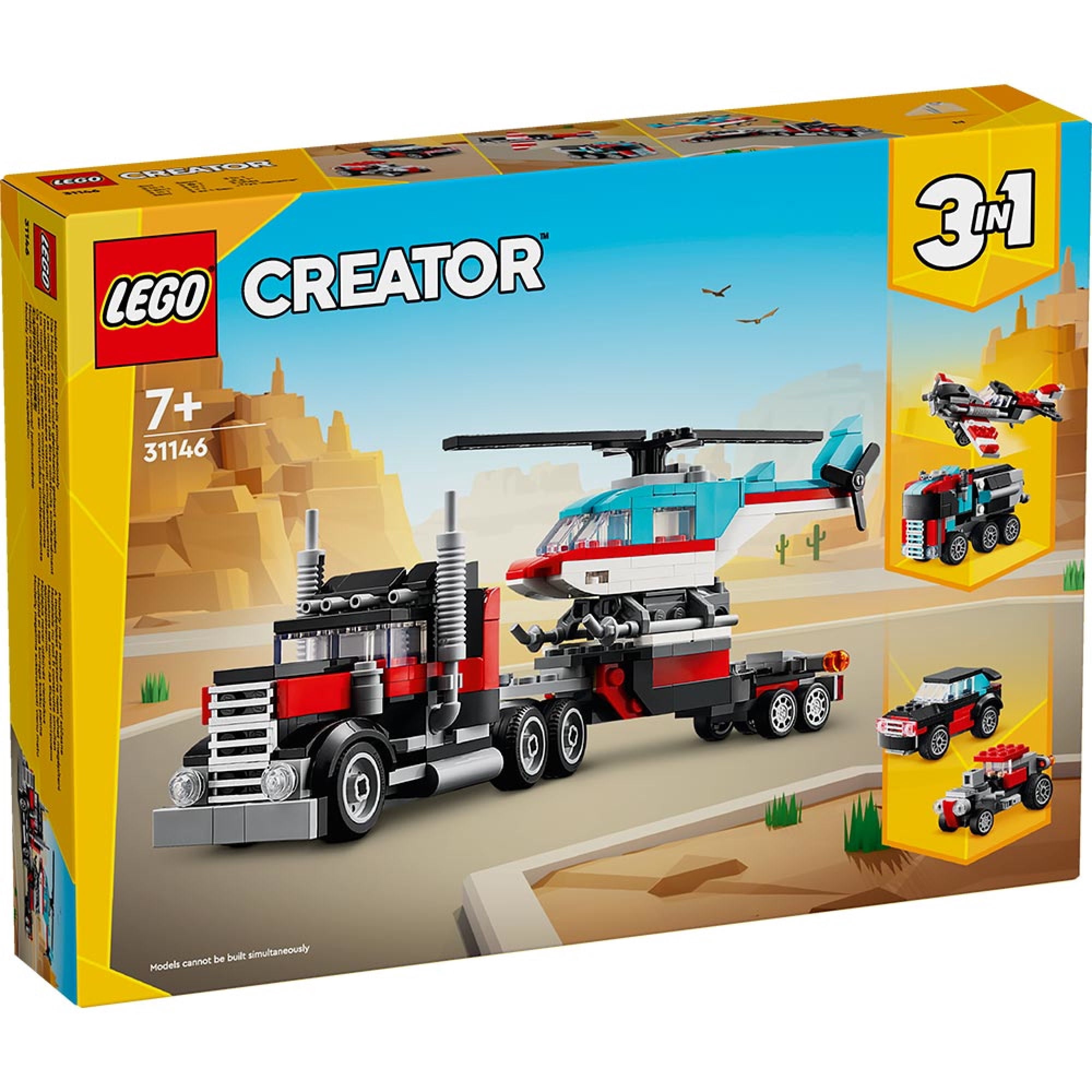 Bloques de construcción Lego Creator Camión Helicóptero (31146)