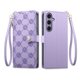 thumbnail image 1 of Funda Billetera con Cierre para [samsung galaxy S24 Plus] con Tarjetero, Soporte y Correa de ManoMorado, 1 of 5
