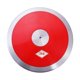 thumbnail image 3 of Disco De Nailon De 2 Kg, Equipo De Entrenamiento Físico Para Exámenes, Entrenamiento Atlético, Playa, Rojo, 3 of 5