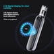 thumbnail image 2 of Cortador de pelo de oído y nariz con pantalla led para hombres y mujeres - Cortador de pelo de ceja y nariz profesional indolor, USB recargable, hojas de doble borde para corte más suave gri, 2 of 3