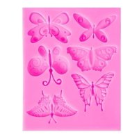 Genérico - Molde De Silicona De Mariposas Molde De Fondant Mariposa