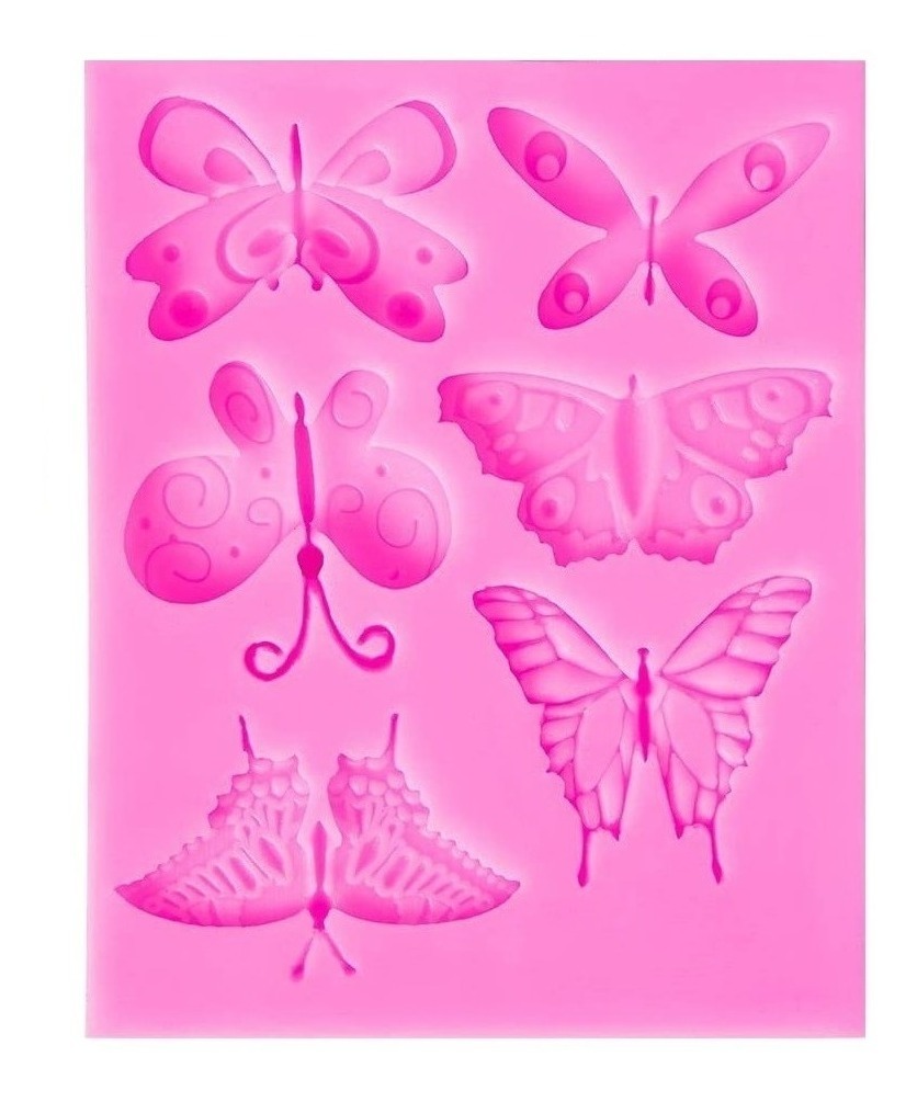 Genérico - Molde De Silicona De Mariposas Molde De Fondant Mariposa