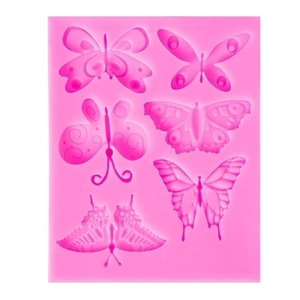 Genérico - Molde De Silicona De Mariposas Molde De Fondant Mariposa