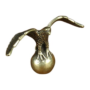 Bothyi - Estatua De Águila De Cobre, Figura De Animal De Latón Para Estantería De Mesa Y Sala De Estar