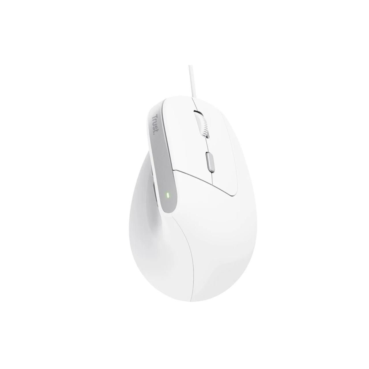 Trust - Mouse Ergo Bayo Ii Blanco Con Cable