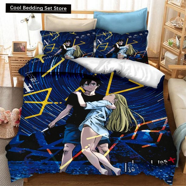 Fashion Anime Summer Time Rendering Bedding Set Duvet Covers Pillowcases Comforter Bedding Sets Bedclothes Bed Sheets