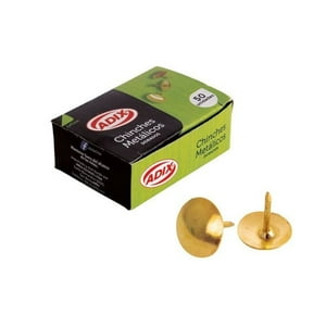 Adix - Chinches Metálicos Dorados 50Un