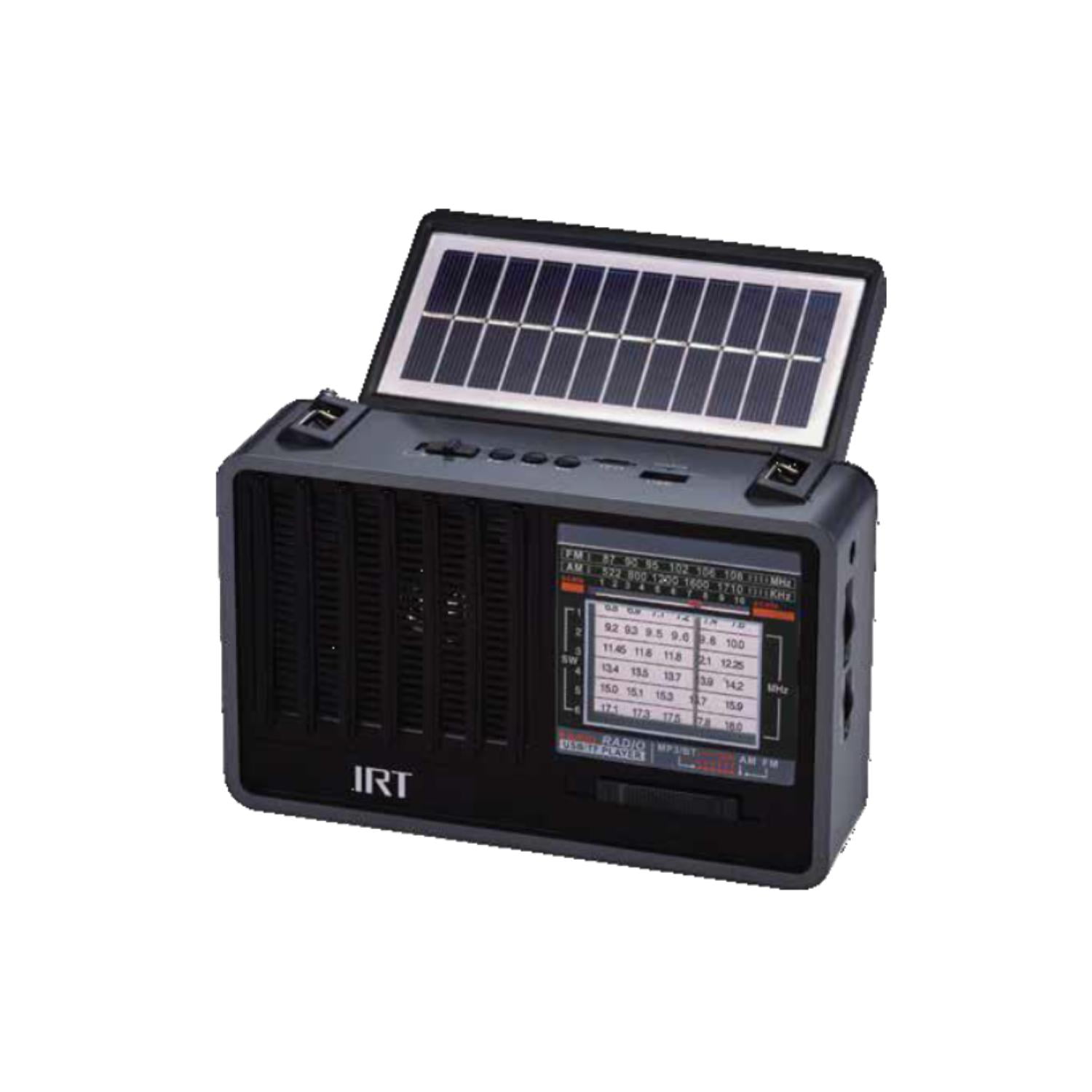 Irt - Radio Recargable Solar De 8 Bandas