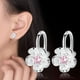 thumbnail image 2 of Lindos Aros Plata 925 Clip Flores Cerezo Rosa Purpura Joyas rosa Talla única, 2 of 4
