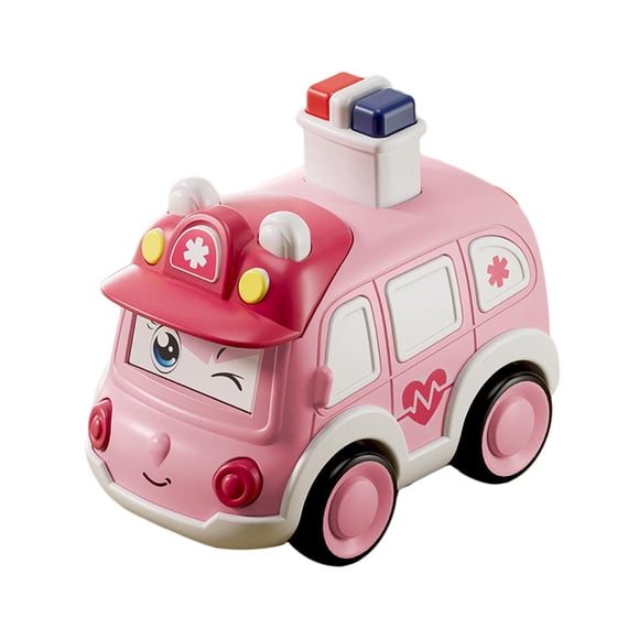Press And Go Car, Vehículos Bonitos Y Duraderos, Juguetes Para Niños De Guardería, Ambulancia Preescolar