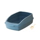 thumbnail image 4 of Bandeja de arena para gatos, bandeja de arena para gatos, caja de arena grande para gatos, inodoro para orinal para animales pequeños, gatos medianos Azul, 4 of 5
