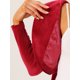 thumbnail image 5 of INSPIRE CHIC Chaqueta de Terciopelo Abierta con Manga Larga y Cuello con Solapa para Mujer, Talla M, Rojo, 5 of 6