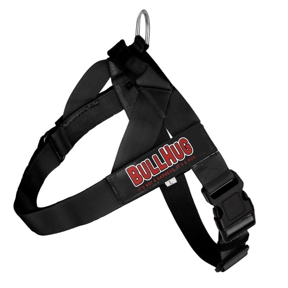 Arnés BullHug Ajustable Talla Grande Negro Antitirones