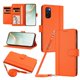 thumbnail image 1 of Funda Billetera de Cuero Sintético para Samsung Galaxy S20, Naranja, 1 of 6
