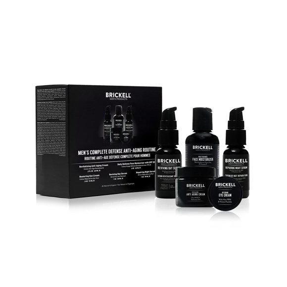 Rutina antienvejecimiento Brickell Men's Complete Defense para hombres