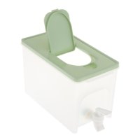 Bothyi - Hervidor Frío Con Grifo Dispensador De Bebidas Frías Para Nevera Tapa Verde Resistente De Gran Capacidad 4L