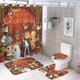 thumbnail image 1 of Juego de Cortina de Ducha y Alfombras de Baño Desmarcar Más Allá del Jardín 4 Piezas, 1 of 6
