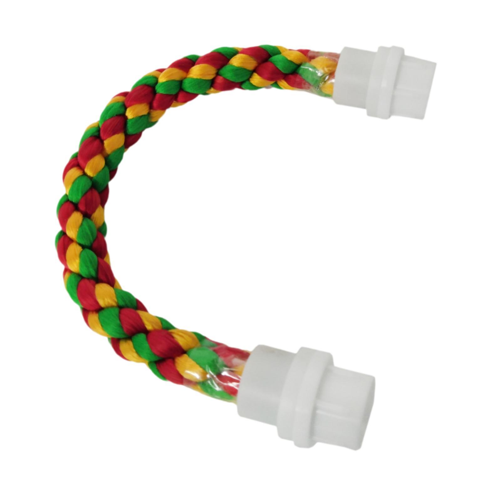 Ioensy - Percha De Cuerda Para Pájaros, Juguete De Escalada Para Loros, Periquitos, Pinzones, 30 Cm