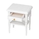 thumbnail image 4 of Miniatura de dormitorio en blanco a escala 1:12, accesorios para escenas de la vida real, modelo de mesita de noche de madera, 4 of 8