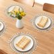 thumbnail image 2 of Juego de Manteles Individuales de Granja de 6 Manteles Redondos para Decoración de Mesa de Comedor Interior Mantel de Cocina Borla Blanca 15x15 pulgadas, 2 of 6