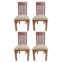 Koliat - Pack 4 Sillas Italia Caramelo Tapiz Beige