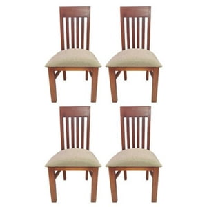 Koliat - Pack 4 Sillas Italia Caramelo Tapiz Beige
