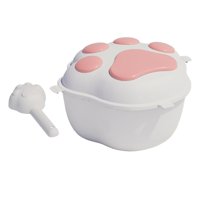 Ioensy - Contenedor De Almacenamiento De Alimentos Para Perros Con Tapa Dispensador De Alimentos Granos Caja De Arroz Rosa