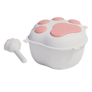 Ioensy - Contenedor De Almacenamiento De Alimentos Para Perros Con Tapa Dispensador De Alimentos Granos Caja De Arroz Rosa