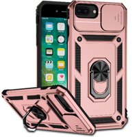 Estuche Gangxun Para Iphone 6 Plus, Soporte Giratorio 360°, Estilo Mecánico Y Magnético