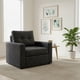 thumbnail image 1 of Sofa Cama Milán Un Cuerpo En Felpa Gris Oscuro, 1 of 3