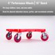 thumbnail image 3 of Tabla scooter Cosom de 16 pulgadas Premium Sit & Scoot roja, 3 of 4