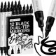 thumbnail image 1 of Marcador de Pintura ARTISTRO 12 Negro Doble Punta, 1 of 7