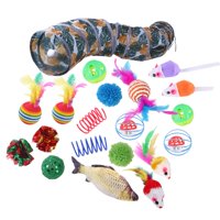 Magideal - 20 Juguetes Para Gatos, Juguetes Para Mascotas, Plegable, Juguetes De Hierba Gatera Para Entrenamiento, Bolas De Campana, Juguetes Para Gatitos,