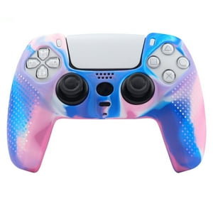 Genérico - Funda Protectora De Silicona Antideslizante Para Joystick Compatible Con El Mando De Playstation 5 - Funda De Agarre Duradera Para Gamepad Accesorios-Rosa Azul