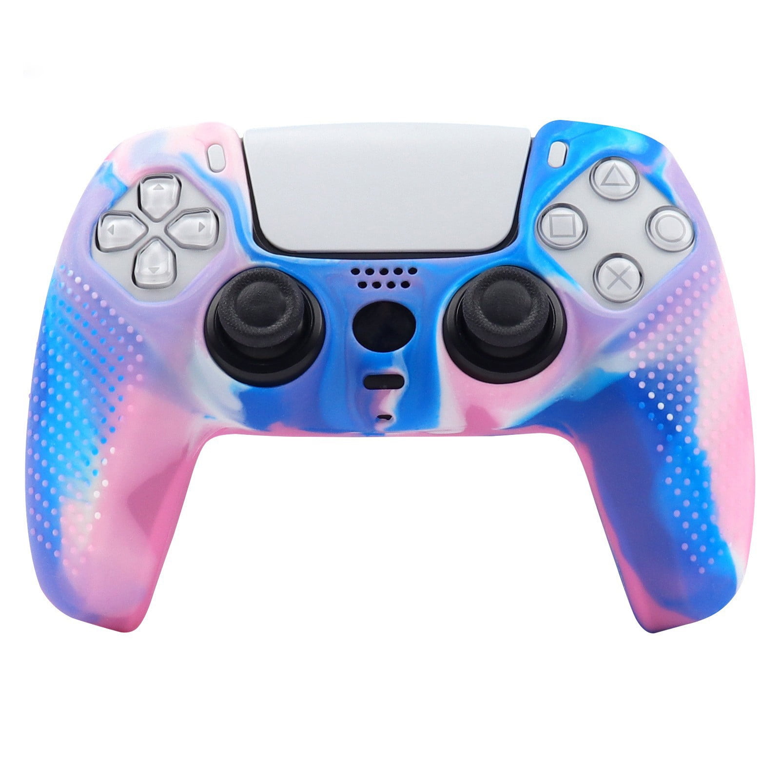 Genérico - Funda Protectora De Silicona Antideslizante Para Joystick Compatible Con El Mando De Playstation 5 - Funda De Agarre Duradera Para Gamepad Accesorios-rosa Azul