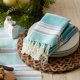 thumbnail image 5 of Juego de servilletas DII Seashore Collection Tidal Stripe Fouta x6, 5 of 8