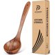 thumbnail image 1 of Cucharón de madera de teca para cocinar y servir, 10,6 pulgadas, 1 of 3