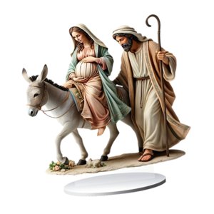 Magideal - Decoración De La Natividad De Jesús, Adorno Acrílico Plano 2D, Colección De Decoración Del Hogar, Centro De Mesa De Navidad, Decoración Navideña Para