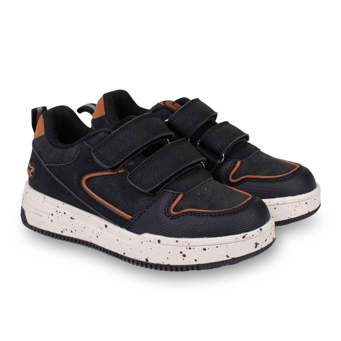 Pillin - Zapatilla Niño Urbana Skate Con Velcro Negro