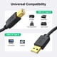 thumbnail image 2 of Cable de Impresora NC XQIN USB A a USB B de 9 m de Largo USB 2.0, 2 of 7